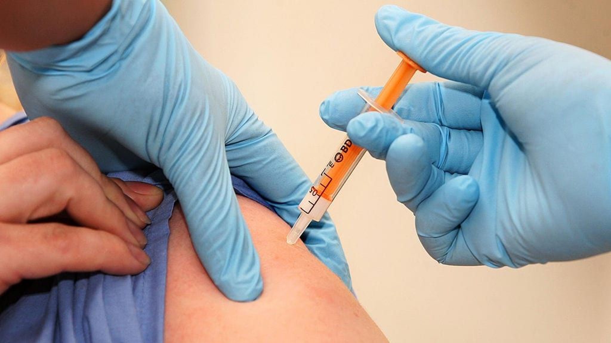 The Health Secretary urged all those eligible to take up the jab (Photo: LEWIS WHYLD/AFP via Getty Images)
