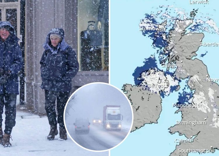 UK Weather: Arctic Freeze Sweeps Britain As Schools Forced To Close ...